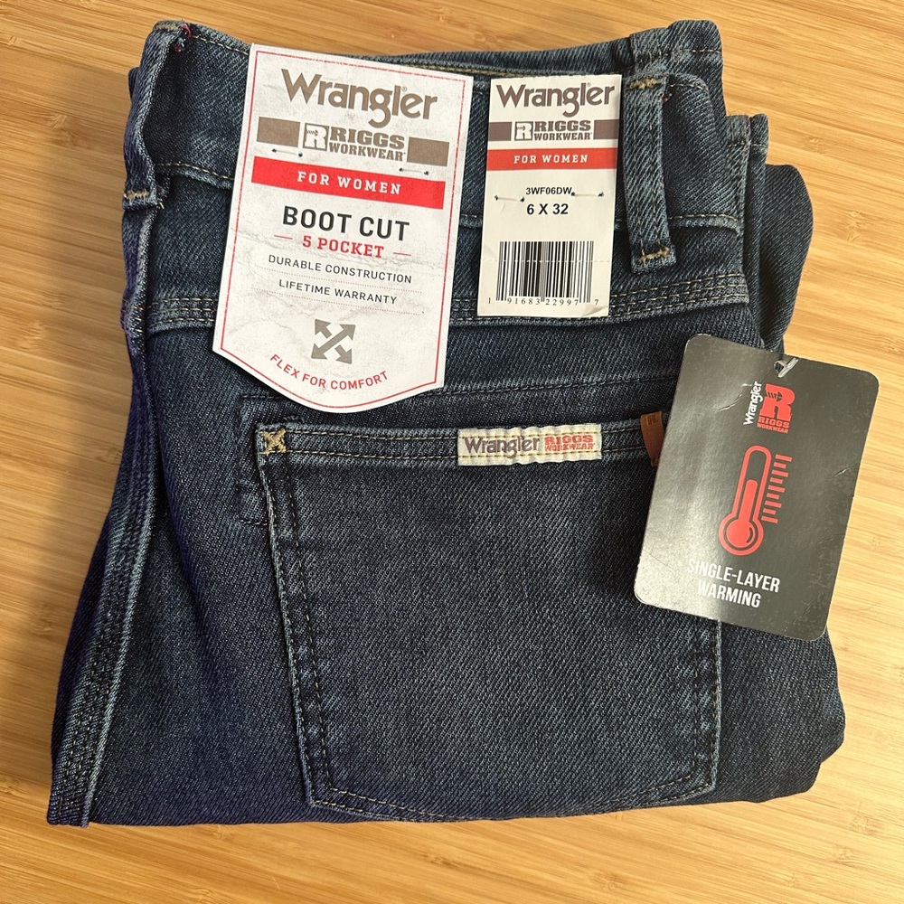 Wrangler Riggs fleece lined jeans